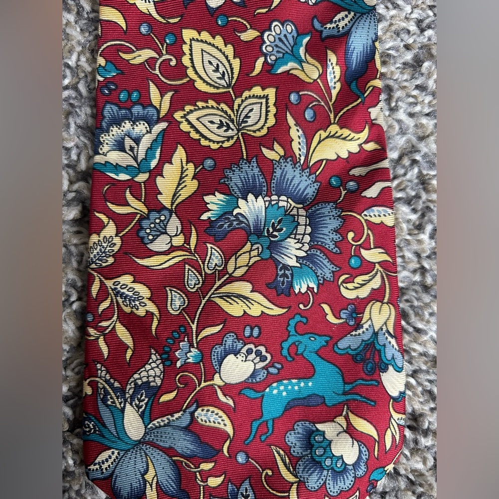 Liberty of London Men’s Vintage 100% silk tie - Picture 2 of 4